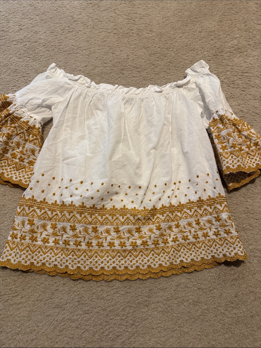 Charlotte Russe White Off-Shoulder Top